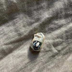 Sandy Liang Painted Pearl Eye Pendant